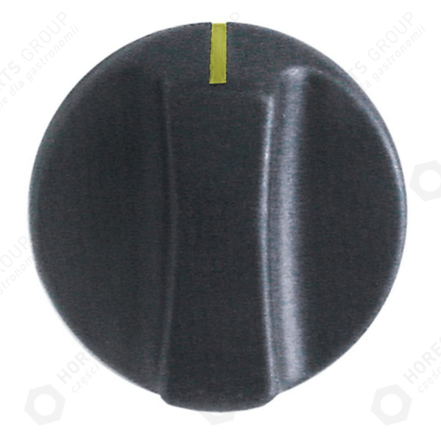 Horeca Parts - Switch knob mark zero diameter 50mm mount 8x6.5mm black - Roller Grill gas appliances, Ascaso (A14075)