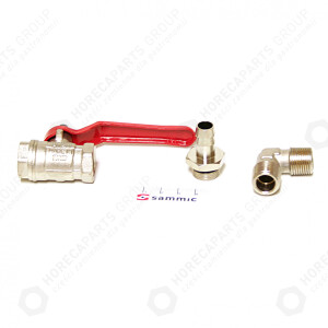Horeca Parts - Zestaw zaworu wody (Czerwony) - Obieraczka do ziemniaków Sammic PI-10, PI-20, PES-20