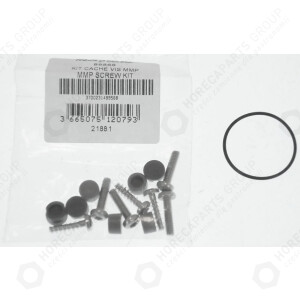 Horeca Parts - O-ring + Zestaw śrub z zaślepkami - Mikser ręczny Robot Coupe mini 160V.V., MP 190 V.V., MP 190 Combi, MP 240 V.V., MP 240 Combi (711161, 711191, 711192, 711241, 711242)