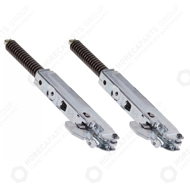 Horeca Parts - Hinge length 150mm mounting distance 87mm spring thickness 3,2mm 2pcs. - Unox ovens, Stalgast