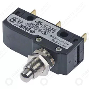 Horeca Parts - Mikroprzełącznik z trzpieniem 250V 5A 1CO M10 podł. męskie 6,3mm dł.1 49mm dł.2 13mm - Piece Stalgast, Unox