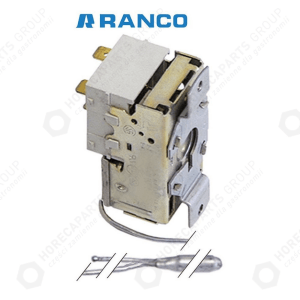 Horeca Parts - Chladicí termostat RANCO typ K55-L5082 průměr čidla 10 mm délka čidla 110 mm kapilára 1500 mm