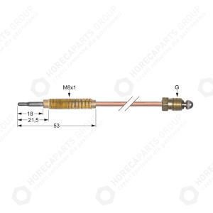 Horeca Parts - Termocuplu M10x1 L 450 mm