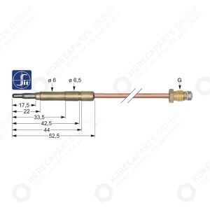 Horeca Parts - Termopara ASA 11/32 L 600 mm