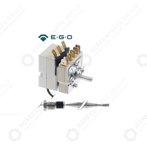 Horeca Parts - Regulační termostat 1-fázový 97-185 °C 6x87mm délka kapiláry 2380mm