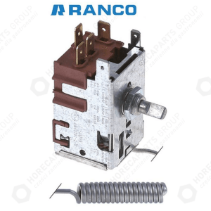Horeca Parts - Termostat chłodniczy ranco typ k57-l2852 śr. czujki 10mm dł. czujki 40mm kapilara 1200mm