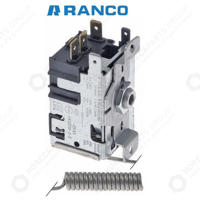 Horeca Parts - Průměr senzoru termostatu 2 mm Délka senzoru 36 mm Délka kapiláry 900 mm