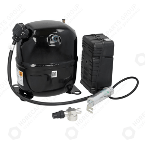 Horeca Parts - Sprężarka chłodnicza R404A typ CAJ9510Z/R 1HP pojemność 183cm³ CSR 220-240V H 282mm