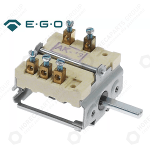 Horeca Parts - 4polohový vačkový spínač sekvence 0-1-2-3 16A 2CO 6x4,6mm montážní délka 23mm