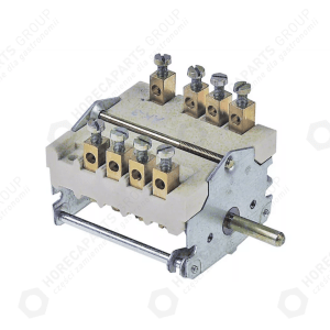 Horeca Parts - Comutator cu came 4 poziții secvență 0-1-2-3 32A 3NO 1CO 6x4.6mm lungime montare 23mm ceramică - Giga Electric Grill (300076)