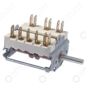 Horeca Parts - Nockenschalter 5 Positionen 0-1-2-3-4 16A 6x4.6mm Einbaulänge 23mm Stecker Keramik - Ambassade Oven (300209)