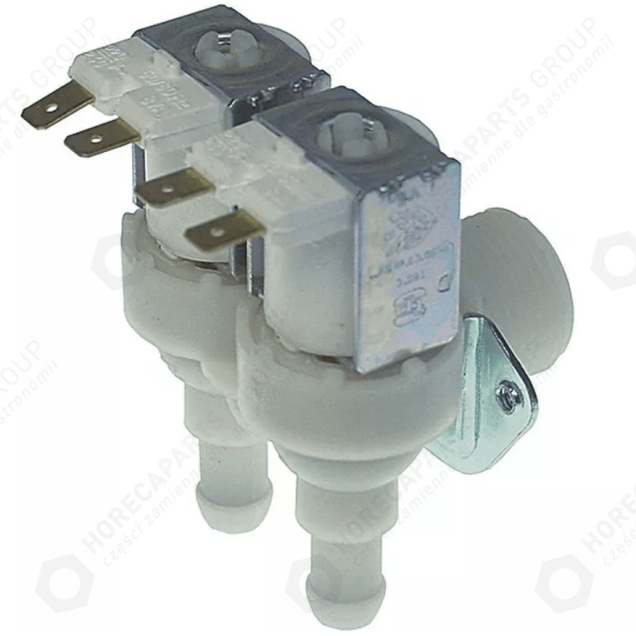 Horeca Parts - Supapă magnetică, ieșire unghiulară cu 2 căi 115mm plastic