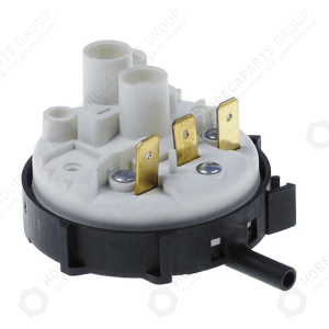 Horeca Parts - Hydrostat 80/50mbar připojení 6,3 mm průměr 58 mm - horizontální tlakové připojení
