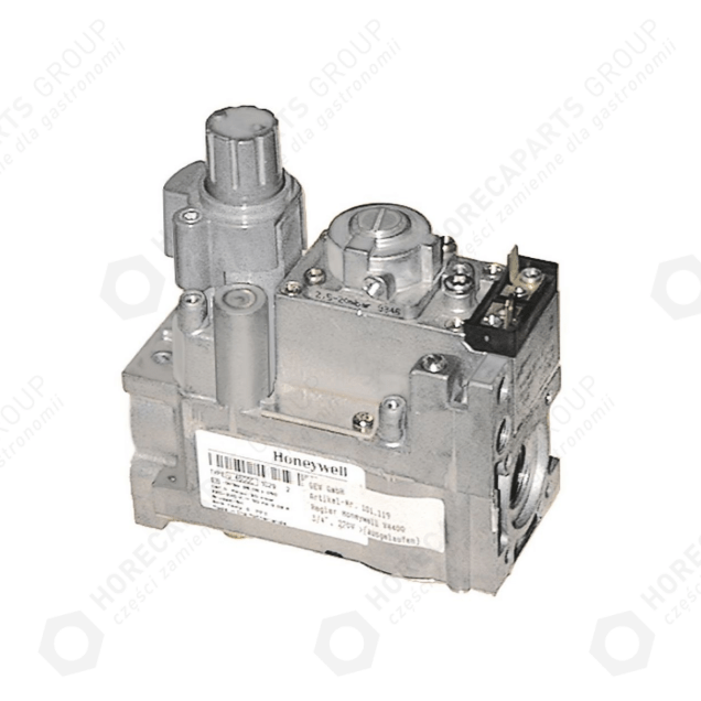 Horeca Parts - Plynový ventil typ v4600c 230V 50Hz přívod plynu 1/2„ výstup plynu 1/2“ připojení termočlánku 11/32“