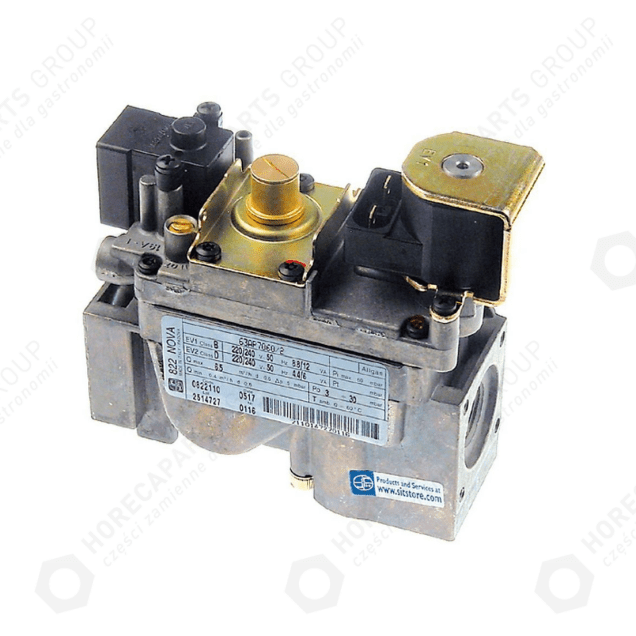 Horeca Parts - Robinet de gaz seria 822 230V 50Hz intrare gaz 1/2„ ieșire gaz 1/2” conexiune pilot m10x1