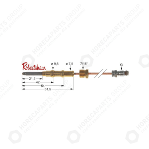 Horeca Parts - Termopara asa 11/32 dł. 915mm podłączenie do palnika 7/16"