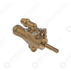 Horeca Parts - Zawór gazowy wlot gazu 3/8" (Ø rury10mm) wyjście gazu 3/8" (Ø rury10mm)