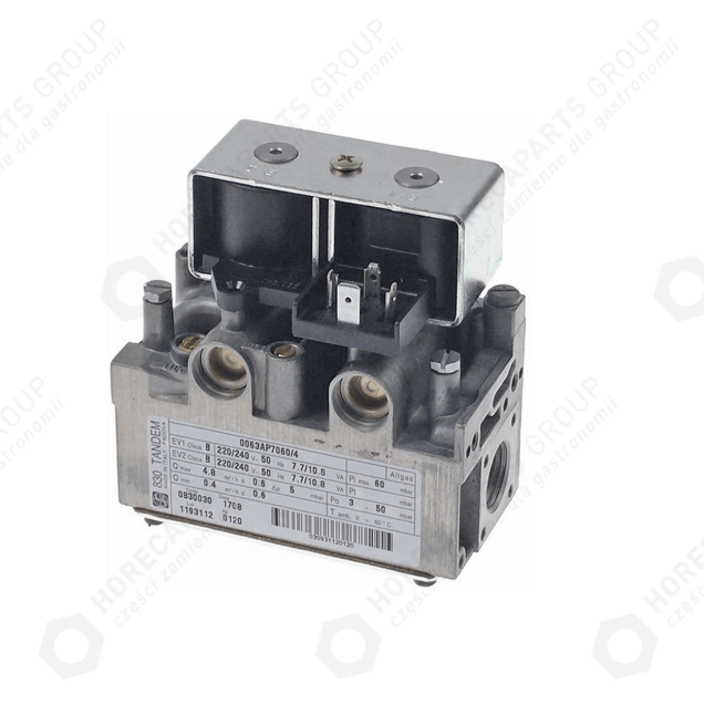 Horeca Parts - Typ plynového ventilu Tandem 830 vstup plynu 1/2″ výstup plynu 1/2″ tlaková oblast SIT 3-50mbar