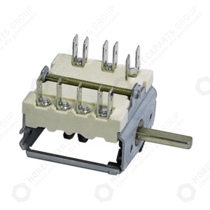 Horeca Parts - Cam switch 4 position sequence 0-1-2-3 16A 1NO 2CO 6x4.6mm fixing length 23mm male 6.3mm ceramic - Palux electric salamander (3057345)
