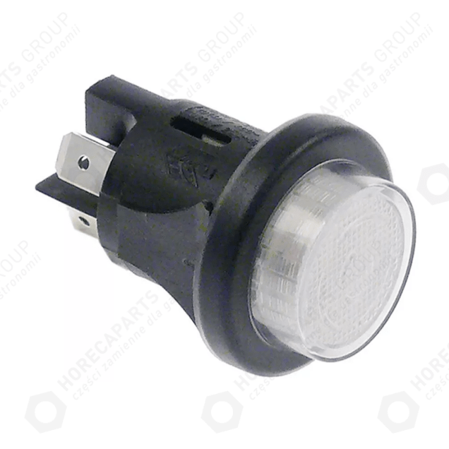 Horeca Parts - Tlačítko ø 25mm 250V 16A 2NO samec 6,3mm kulatý bílý - Výrobník kostek ledu Kastel (5051624)