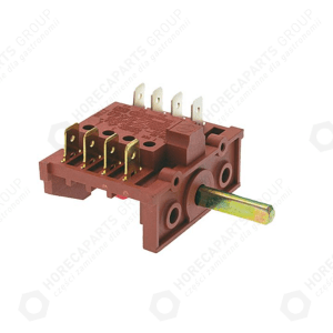 Horeca Parts - Przełącznik krzywkowy 2 pozycyjny sekwencja 0-1 10A 2NO 6x4,6mm dł. mocowania 23mm podł. męskie 6,3mm plastik - Zmywarka uniwersalna Zanussi (3059050)