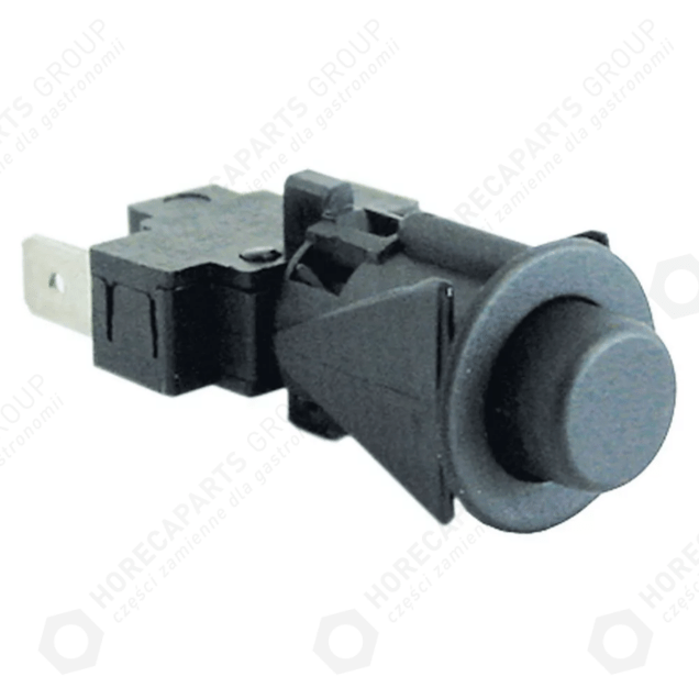 Horeca Parts - Buton momentan 16mm centru 250V 16A 1NO male 6,3mm rotund negru - Aristarco universal dishwasher (3319200)