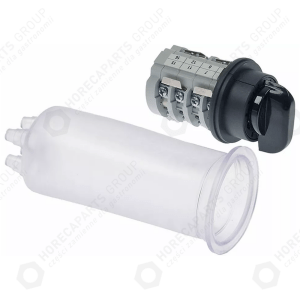 Horeca Parts - Przełącznik obrotowy krzywkowy 3 pozycyjny 1-0-2 8-biegunowy typ CS0177412 400V 20A 5x5mm