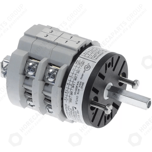 Horeca Parts - Nocken-Drehschalter 5 Positionen 0-1-2-3-4 4-polig Typ CS0169615V 400V 16A 5x5mm