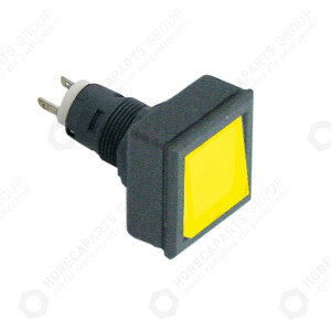 Horeca Parts - Kontrolka czarny / żółty typ oprawy T5.5K 27x27 wymiar montażu ø16/24x24mm kwadratowy