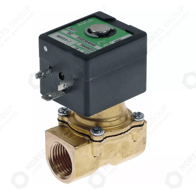 Horeca Parts - Supapă magnetică 1/2″ alamă Lățime nominală 125mm Conexiune 1/2″ L 52mm