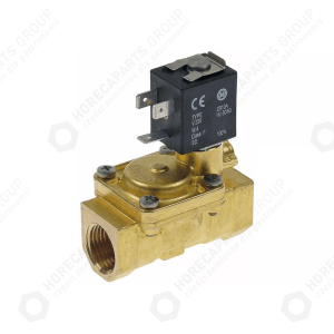 Horeca Parts - 2-way solenoid valve 230VAC inlet 1/2" long 66mm - Zanussi hooded dishwasher (3120057)