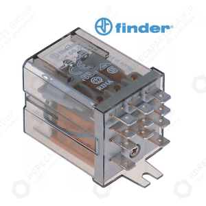 Horeca Parts - Przekaźnik mocy FINDER 230VAC 10A 3CO przyłącze Wtyk płaski 4,8mm mocowanie zakładki