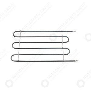 Horeca Parts - Heater 750W 230V L 375mm Bain-Marie connection Flat plug 6.3mm pipe diameter 625mm