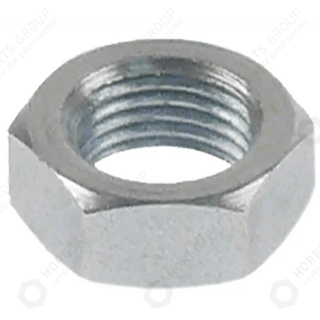 Horeca Parts - Nut M10x1 height 6mm WS14 galvanised steel - Universal dishwasher Aristarco (5001608)