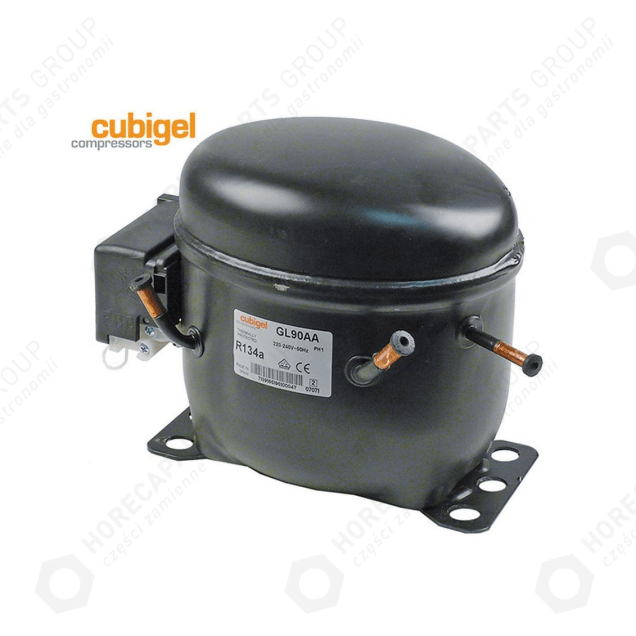 Horeca Parts - Kompresor s chladivem R134a typ GL90AA 220-240V 50Hz LBP