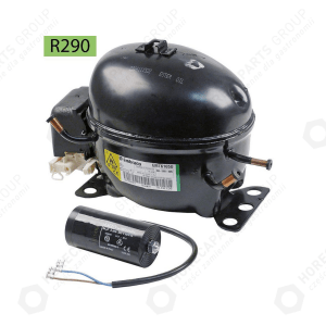Horeca Parts - Sprężarka chłodnicza R290 typ EMT6165U 220-240V 50Hz HBP