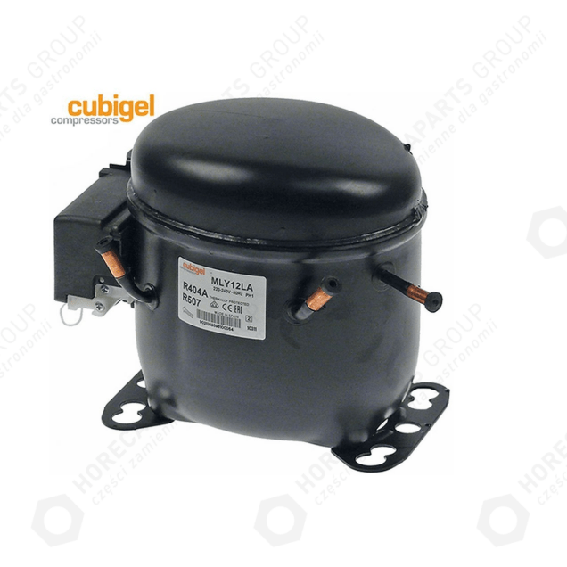 Horeca Parts - Kältemittelverdichter R404a/R507 Typ MP12FB 220-240V 50Hz LBP CUBIGEL MLY12LAa CSIR