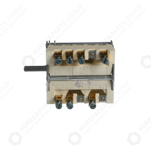 Horeca Parts - Przełącznik krzywkowy 16A sekwencja przełączania 0-1-2-3 oś ø 6x4,6mm długość osi 23mm - Piec elektryczny Mkn (5991075)