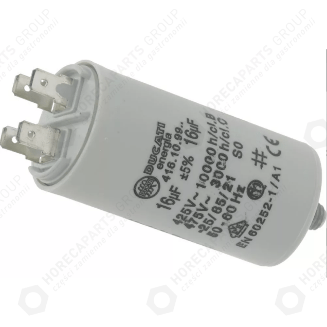 Horeca Parts - Capacitor µF 16 450V 50/60Hz MACAP MXD MXDZ M6D - Universal dishwasher Adler, Aristarco, Eurowash, Wolk (3068024)