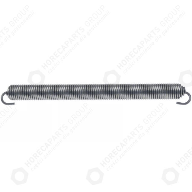 Horeca Parts - Napínací pružina ø 15 mm celková délka 193 mm tloušťka drážky 16 mm L1 14 mm L2 165 mm L3 14 mm