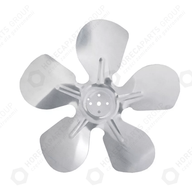 Horeca Parts - Roată de admisie ventilator ø 254mm suport roată ventilator 25.4mm unghi lamă 34° în 50mm