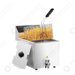 Horeca Parts - Frytkownica elektryczna – 12 litrów – 3,25 kW – z kranikiem spustowym - GGM Gastro (EFH12)