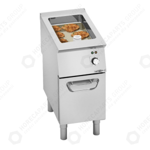 Horeca Parts - Frytkownica elektryczna wielofunkcyjna - 400 mm - 11,5 litra - 4,8 kW - 1 stała taca do grillowania - GGM Gastro (EMFBB479F)