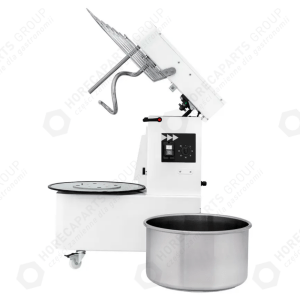 Horeca Parts - Miesiarka spiralna z podnoszoną głowicą i wyjmowaną dzieżą, 22 l, Prismafood, 56 kg/godz., 22L, 400V/750W, 390x670x(H)735mm