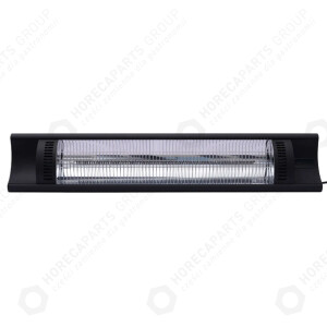Horeca Parts - Promiennik podczerwieni Bola tarasowy czarny, 230V/2500W, 912x185x(H)174mm Hendi 272428