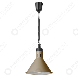 Horeca Parts - Lampa do podgrzewania potraw wisząca, stożkowa, HENDI, beżowy, 230V/250W, fi,275x(H)250mm