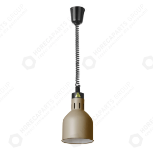 Horeca Parts - Lampa do podgrzewania potraw wisząca, cylindryczna, HENDI, beżowy, 230V/250W, fi.175x(H)250mm