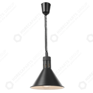 Horeca Parts - Lampa do podgrzewania potraw wisząca, stożkowa, HENDI, biały, 230V/250W, fi.275x(H)250mm
