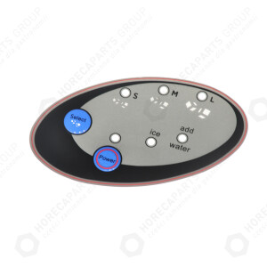 Horeca Parts - Autocolant pentru panoul de control - aparat de făcut cuburi de gheață Hendi 271551