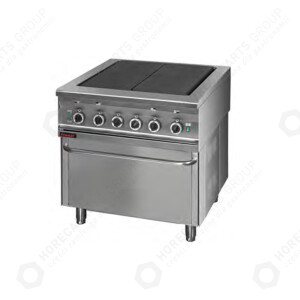 Horeca Parts - Kuchnia elektryczna z piekarnikiem elektrycznym kromet 000.KEZ-4u/PE-2